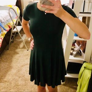 Forever 21 green skater dress (small)